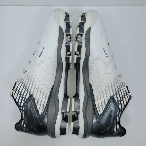 Adidas PowerAlley 3 TPU Men\'s White Black Baseball Cleats S84748 US Size 11.5 main image 7